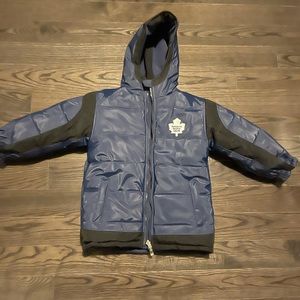 Reversible winter jacket, can be worn two ways